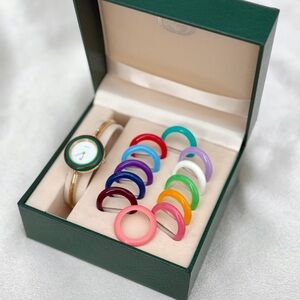 AUTHENTIC VINTAGE GUCCI BEZEL WATCH - 13 INTERCHANGEABLE BEZELS